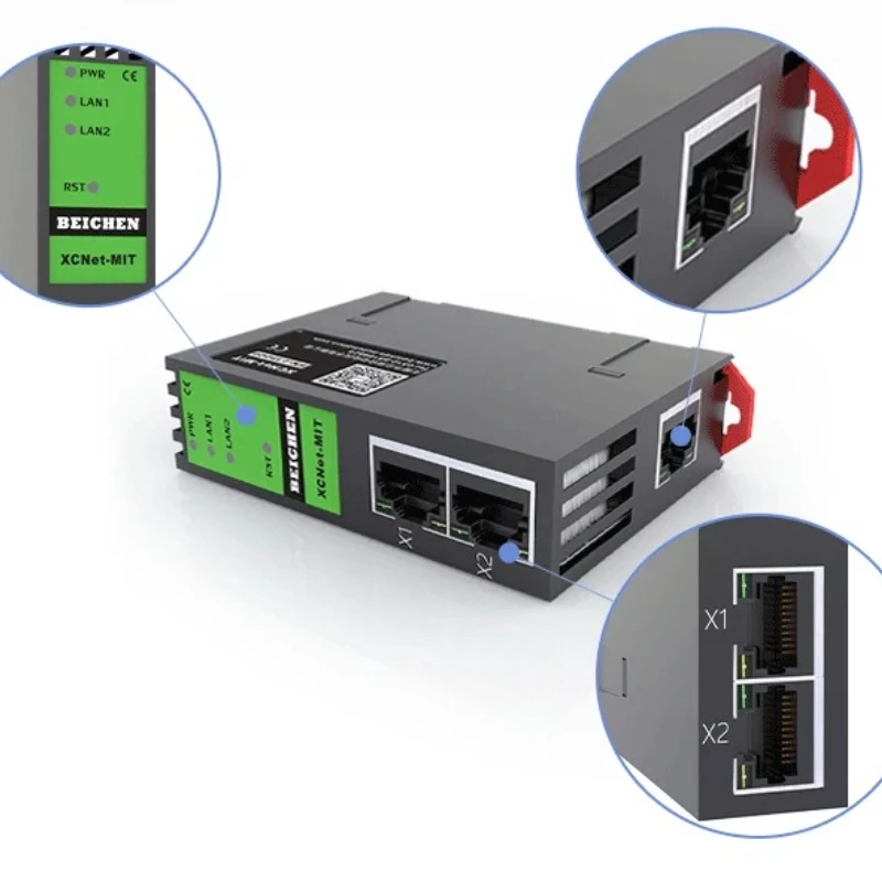 XCNet-MIT dla Mitsubishi Q/L/R PLC Ethernet Port do serwerów MC (ramka 3E) Konwerter protokołu MODBUS TCP