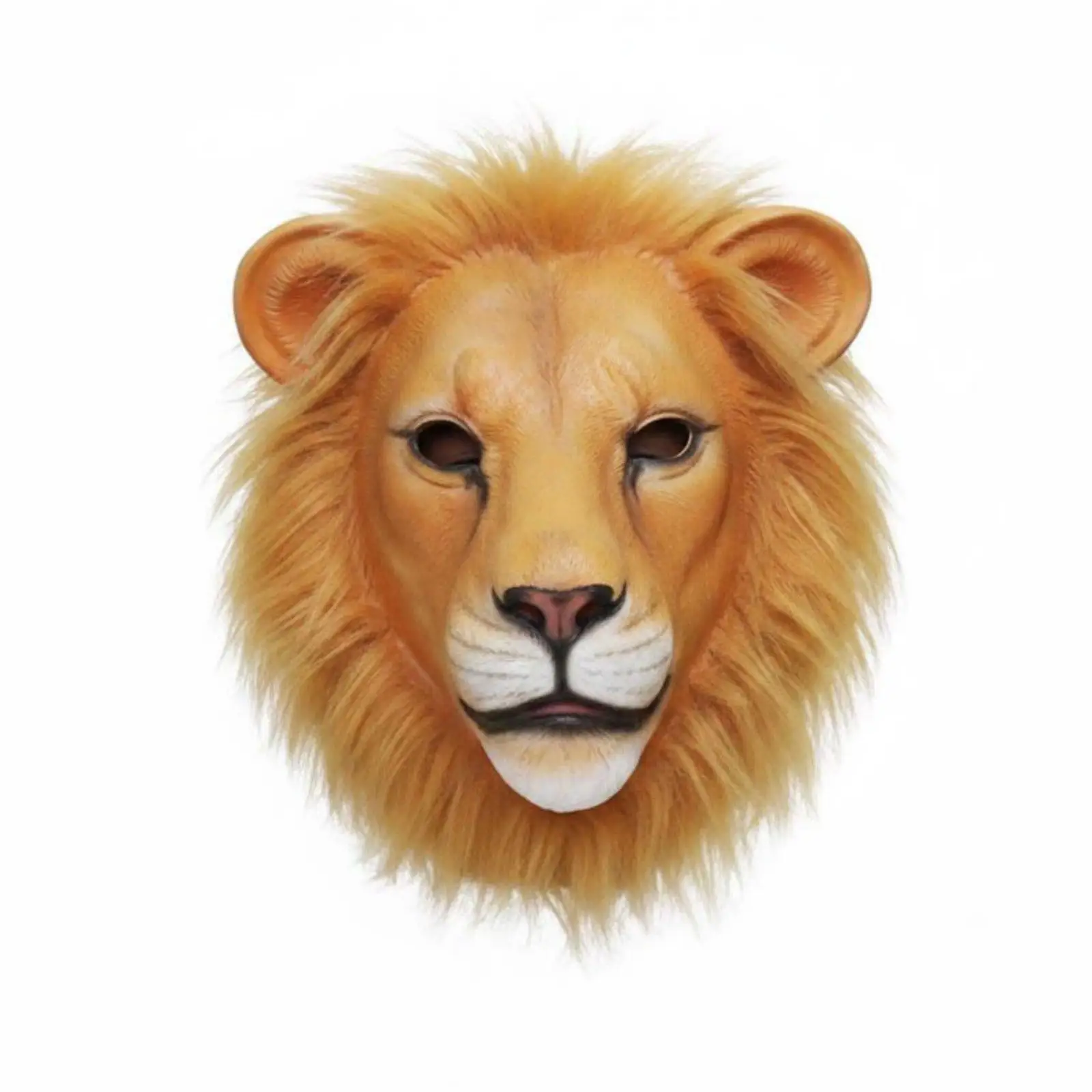 Realistic Latex Lion Headpiece Festival Costume Headgear Party Mask for Halloween Cosplay Events