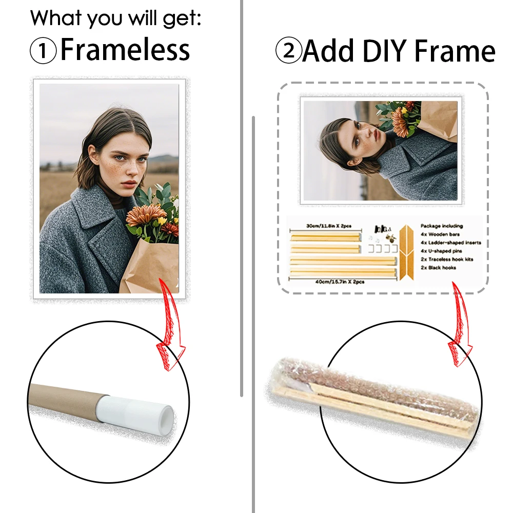 1Pc Custom Canvas Poster Personalized Home Decor Wall Art Customized Gift Room Decoration Creative Customizable Present