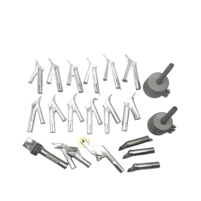 Hot Air Gun Welding Nozzle 4Pcs Set 304 Stainless Steel Y Triangular PVC Plastic Welding Tip