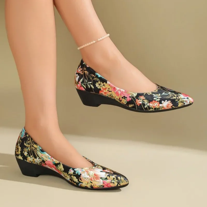 Frühling Herbst Print-Design Spitze Damen Halbhohe Schuhe 2026 Mode Einfacher Stil Outdoor Freizeitschuhe für Frauen – Detail 14