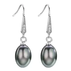 CAOSHI Delicate Fashion Female Drop Earrings with Black Simulated-pearl Elegant Stylish Women's Accessories for Wedding Ceremony