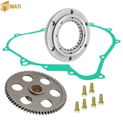 Starter Starting Clutch One Way Gear Bearing Gasket for 2000-2022 Yamaha Grizzly 400 450 Kodiak 400 450 Rhino 450 Wolverine 450