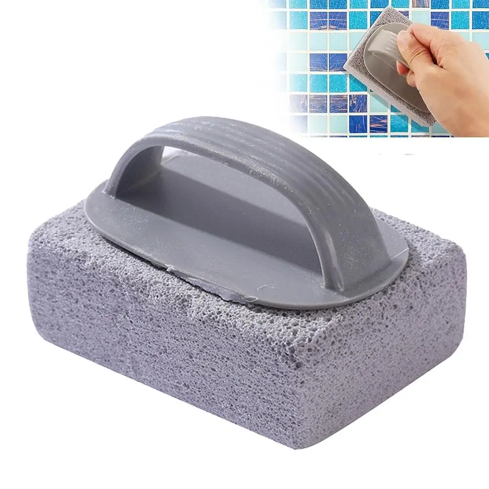 Handheld Pumice Stones Cleaning Brush Calcium Remover For Pool Tile Seat Toilet Limescale Rust Stain Dirt Removal Brush K7D6