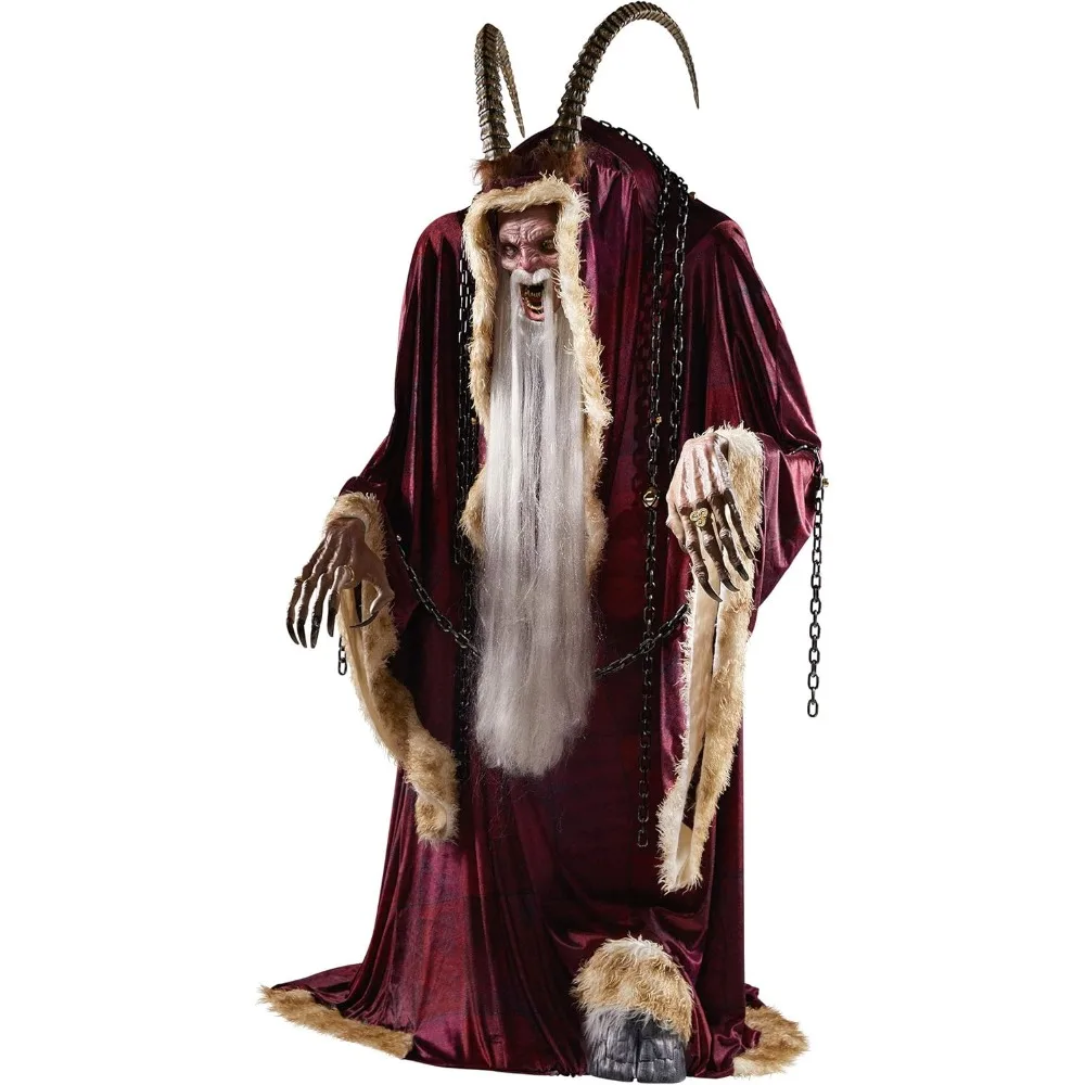 6.5 قدم Krampus Animatronic، يوصى به للاستخدام في المناطق المغطاة
