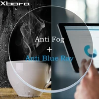 Xbora 1,56/1,61/1,67/1,74 CR-39 resina antirreflectante antiarañazos lente óptica asférica antiniebla anti-azul de alta calidad