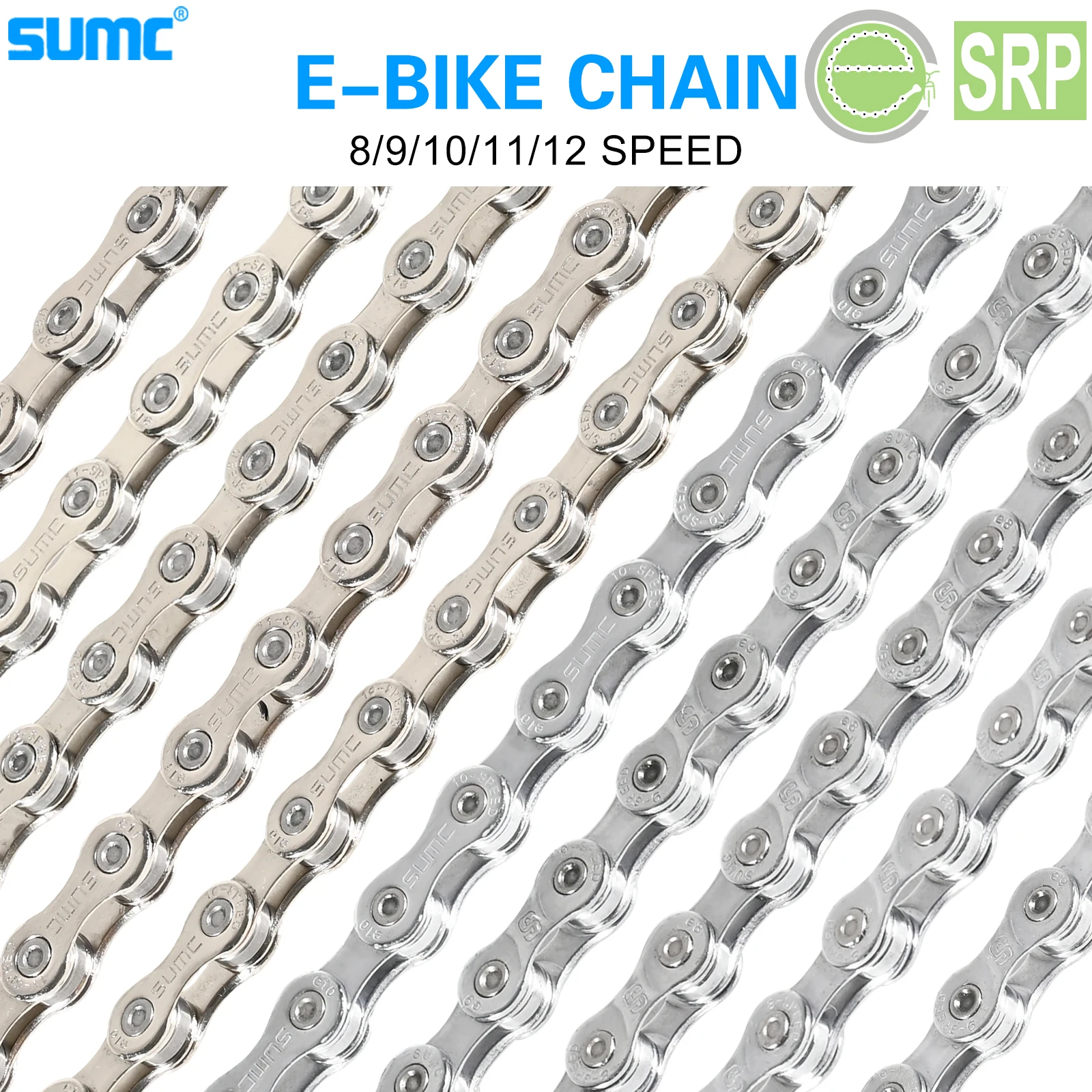 SUMC E-BiKE E8 E9 E10 E11 E12 Chain 8 9 10 11 12 Speeds 136 Links Anti-rust Electric Sport Bicycle eBike Chains Original