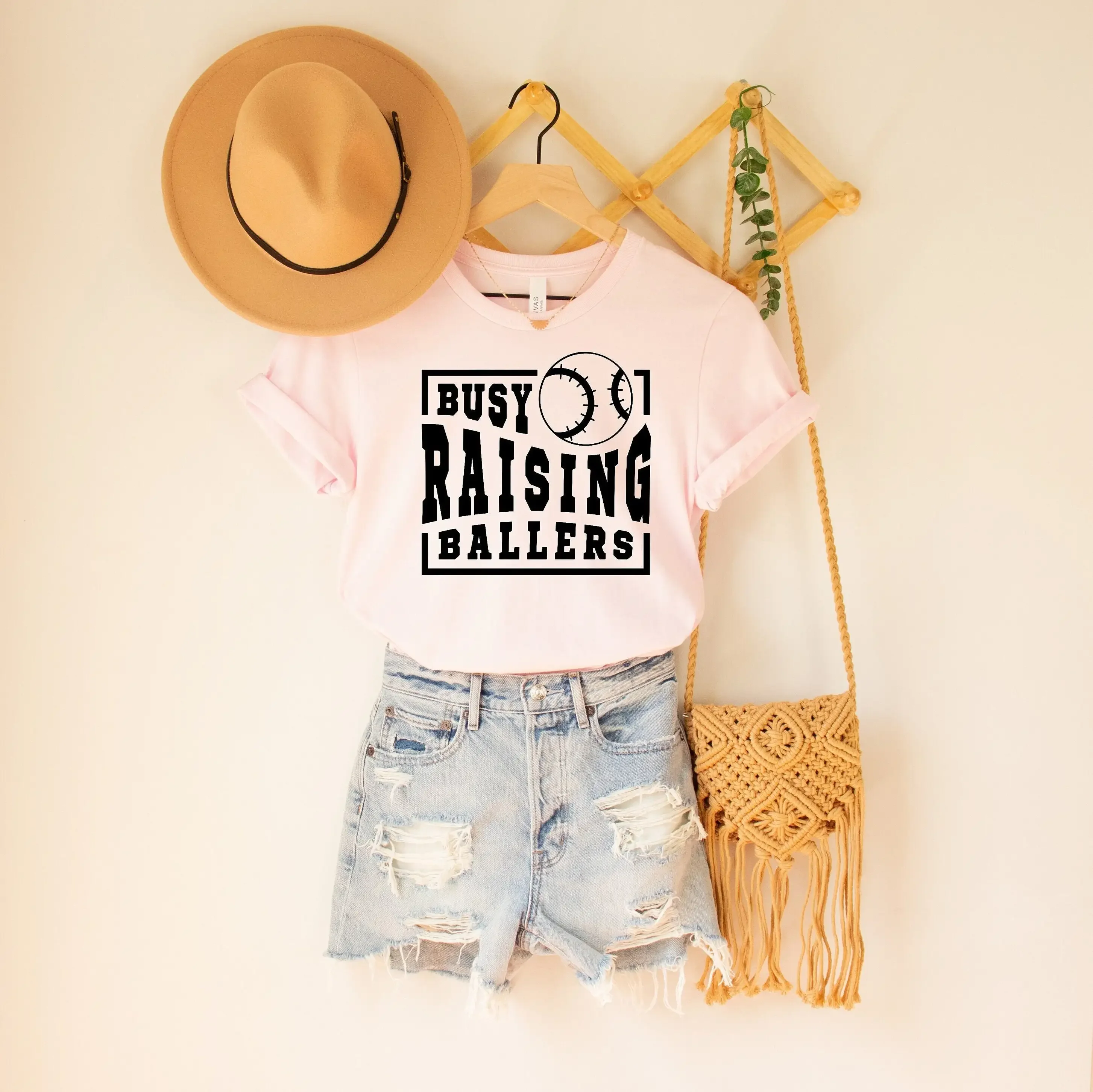 Baseball Game Day T Shirt Funny Mom Softball Mama Lover Season Outfits Busy Raising Ballers