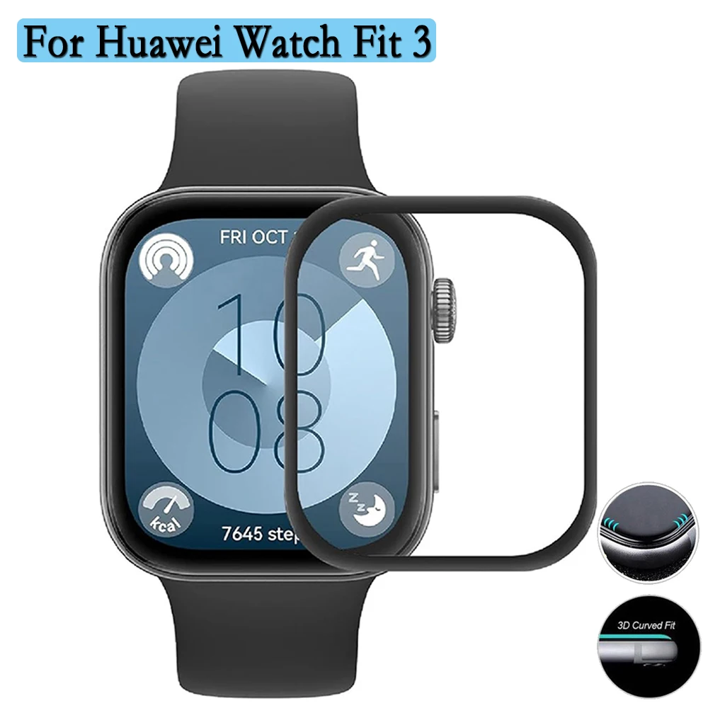 1/3/5pcs Protector Film For Huawei Watch Fit 3 3D Curved Composite Film soft Cover Watch Screen Protectione Not Glass