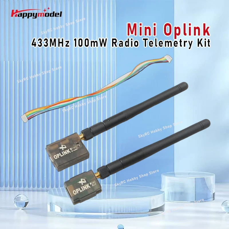 

HappyModel Mini Oplink 433MHz 100mW Radio Telemetry Kit - UART FSK for CC3D Revo 3DR FPV RC Flight Controller