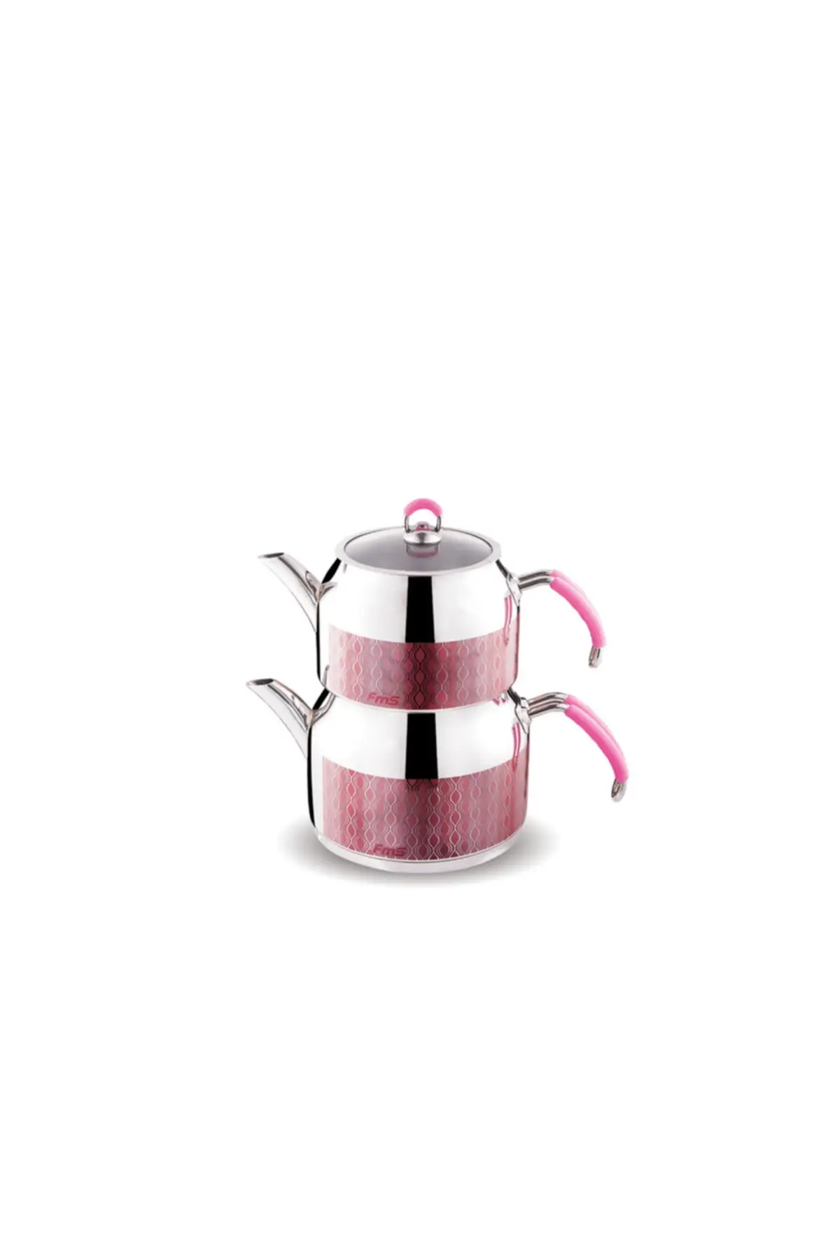 DOLBOVI prestige middle teapot pink decor Glass cover Coffee Maker Glass Pot Coffee Maker Glass Pot Turkish Coffee