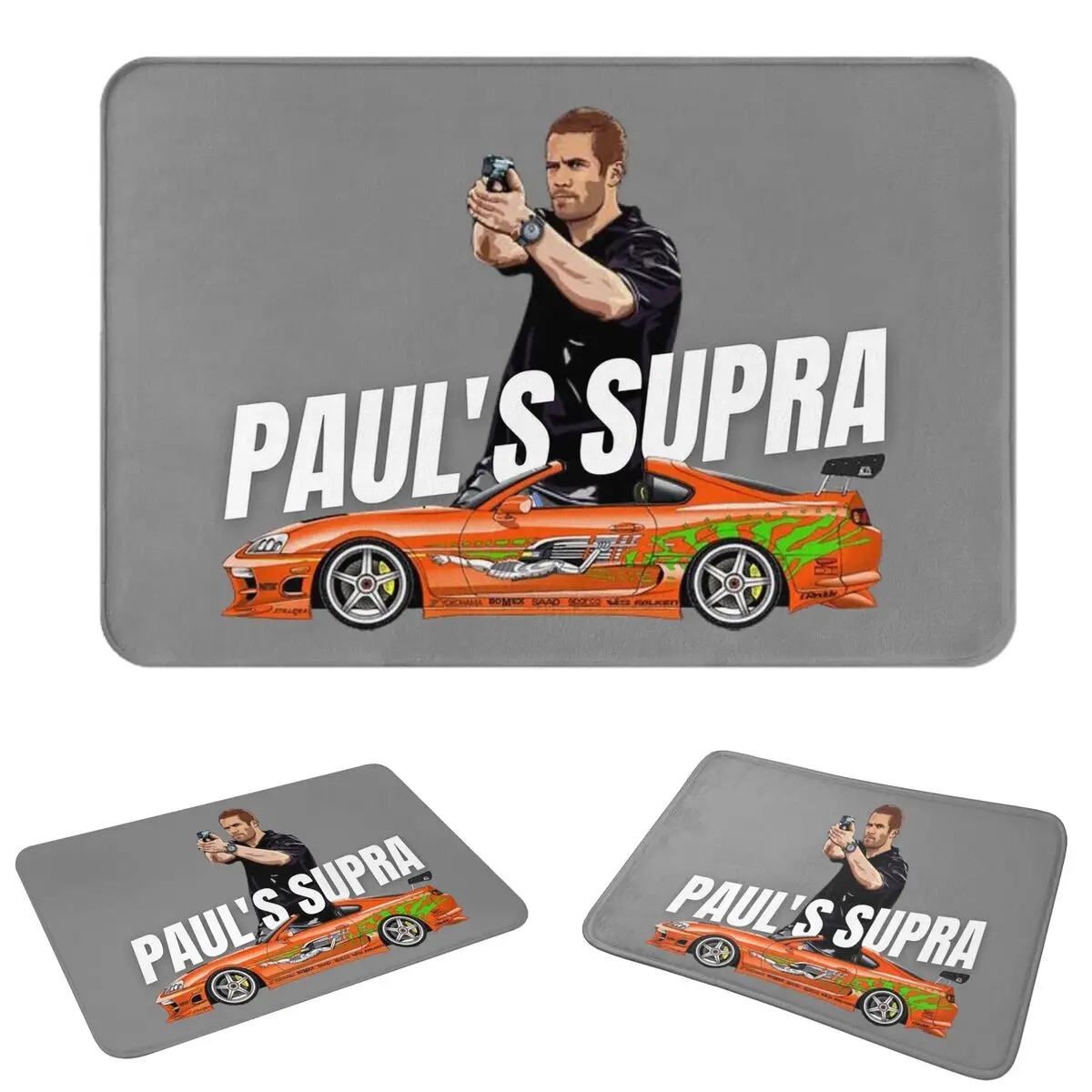 Movie Fast And Furious Supra Non-slip Doormat Floor Mat Dust-proo Carpet Rug for Kitchen Entrance Home Bedroom Footpad Mats