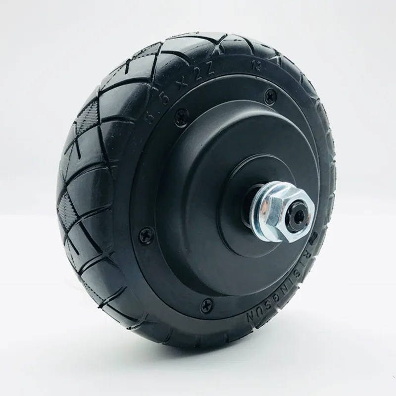 5.5 inch brushless toothless hub motor solid tire 24V electric scooter brushless motor