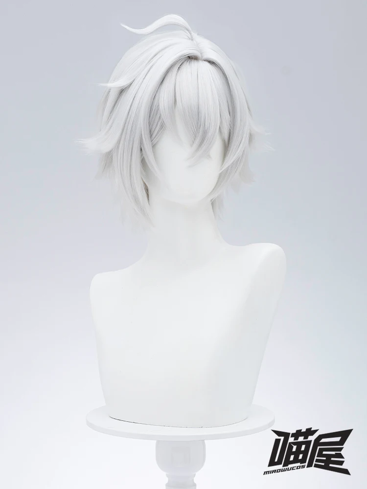 Game Zenless Zone Zero Seth Lowell Cosplay Wig 35CM Short Resistant Synthetic Hair Women Men Halloween Role Play Party Props Wig