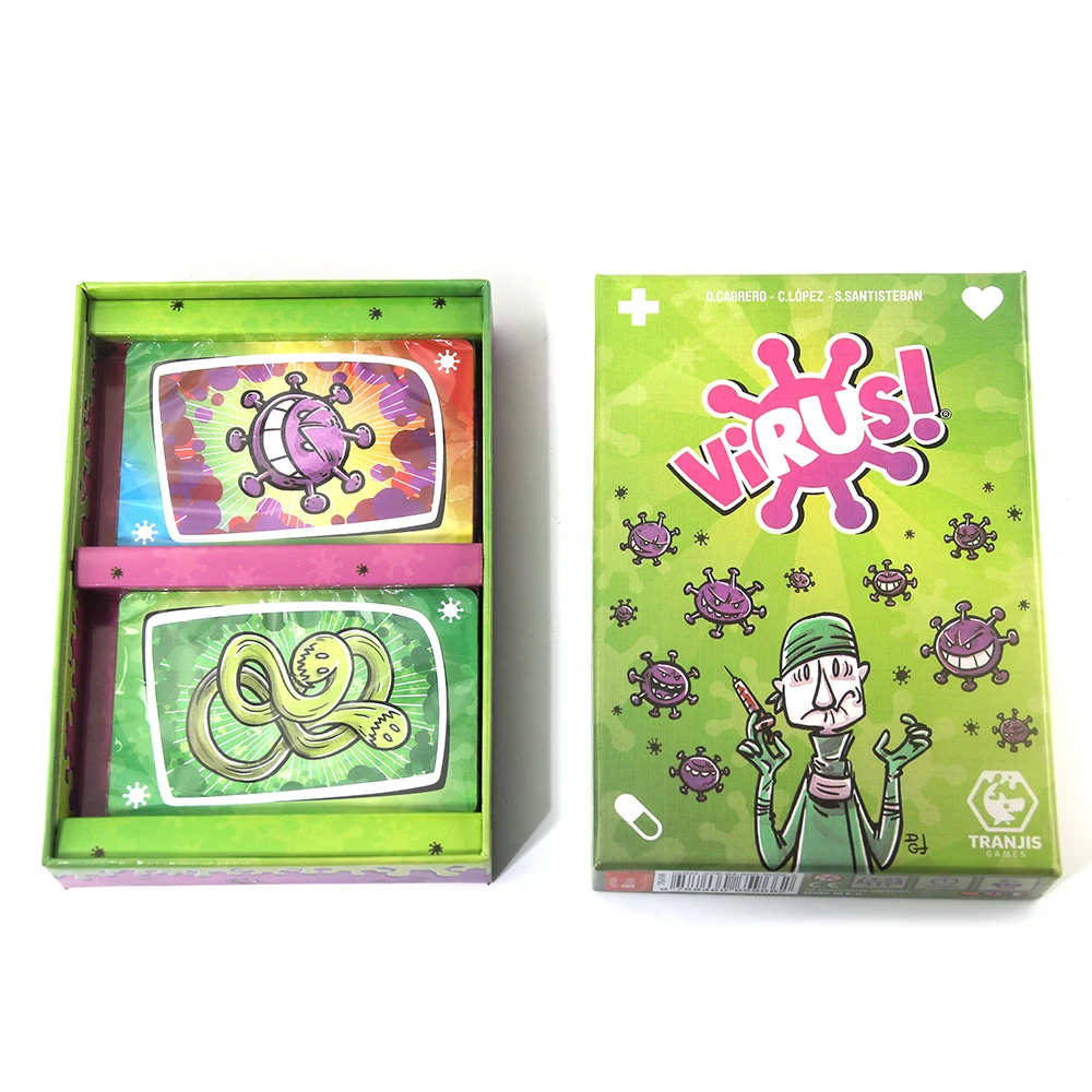 In Spanish Version In English Virus Card Game The Contagiously Virus 2 Card Correct Version Party Game For Fun Family Games