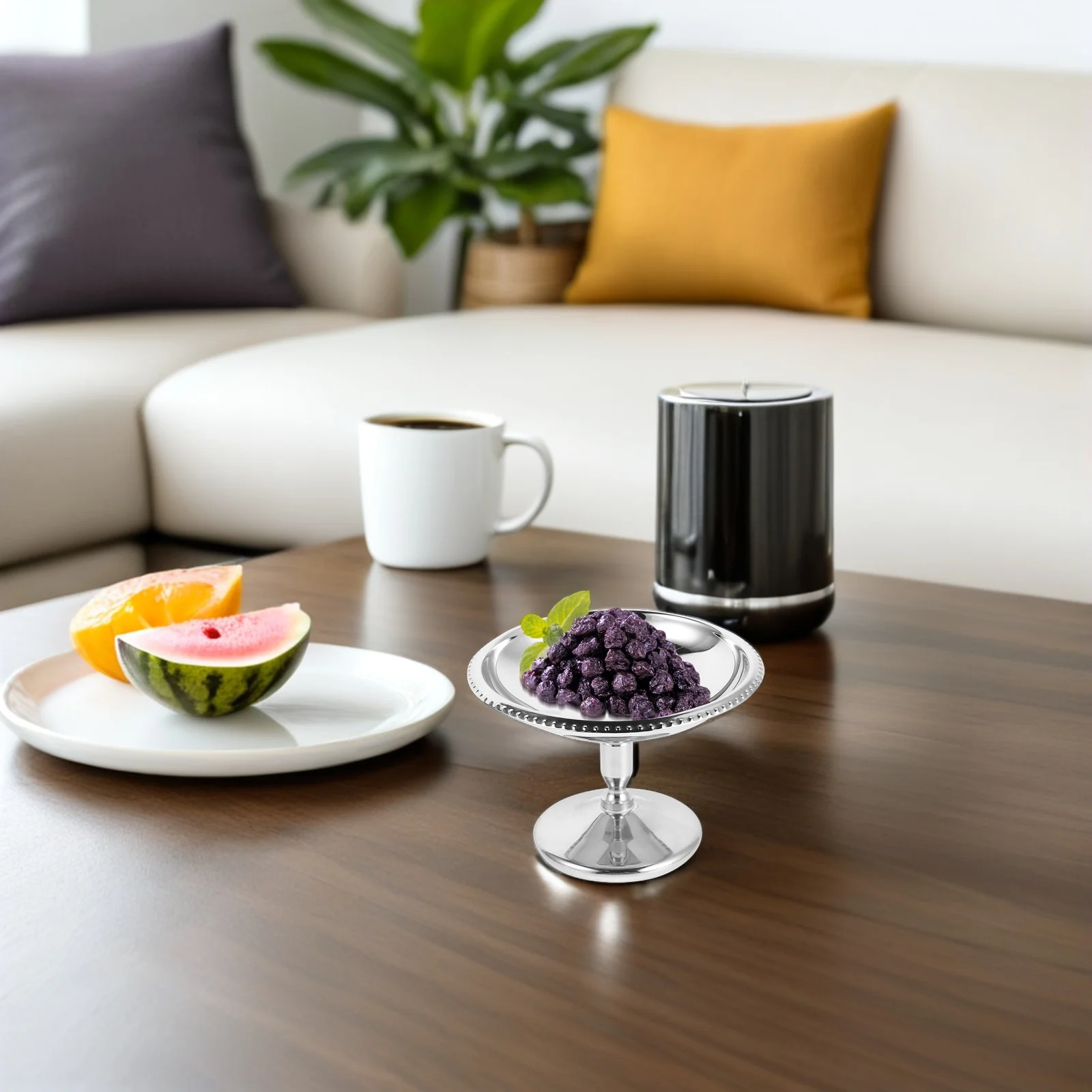 

70Ml Stainless Steel High Footed Dessert Bowl Smooth Shiny Design for Ice Cream Pudding Fruit Jelly Elegant Serving Cup Party