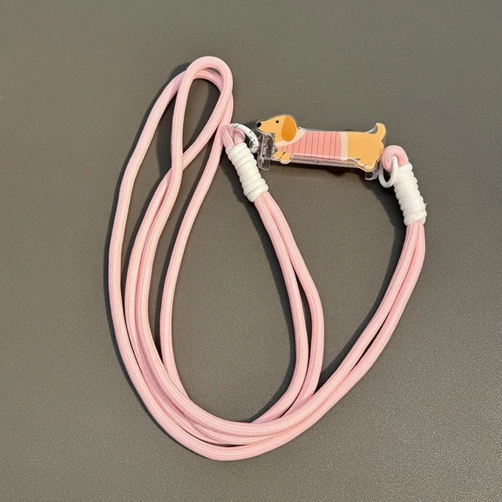 

Ремешок для телефона с котиком и собачкой, милый мультяшный дизайн, регулируемая цепочка через плечо, съемный держатель-клипса для телефона на заднюю панель