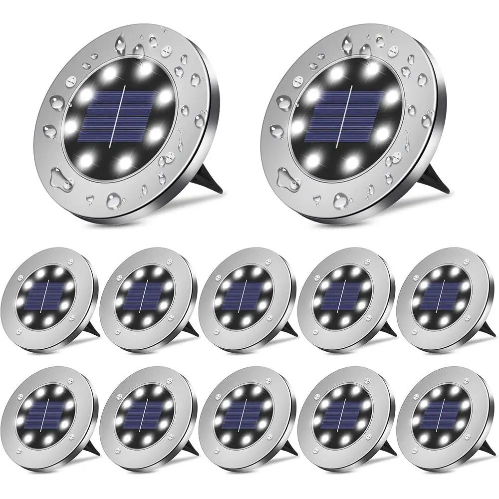 

Outdoor Waterproof LED Garden Lights for Patio, Yard, Driveway, Steps, and Walkway - White 1000 Lumens