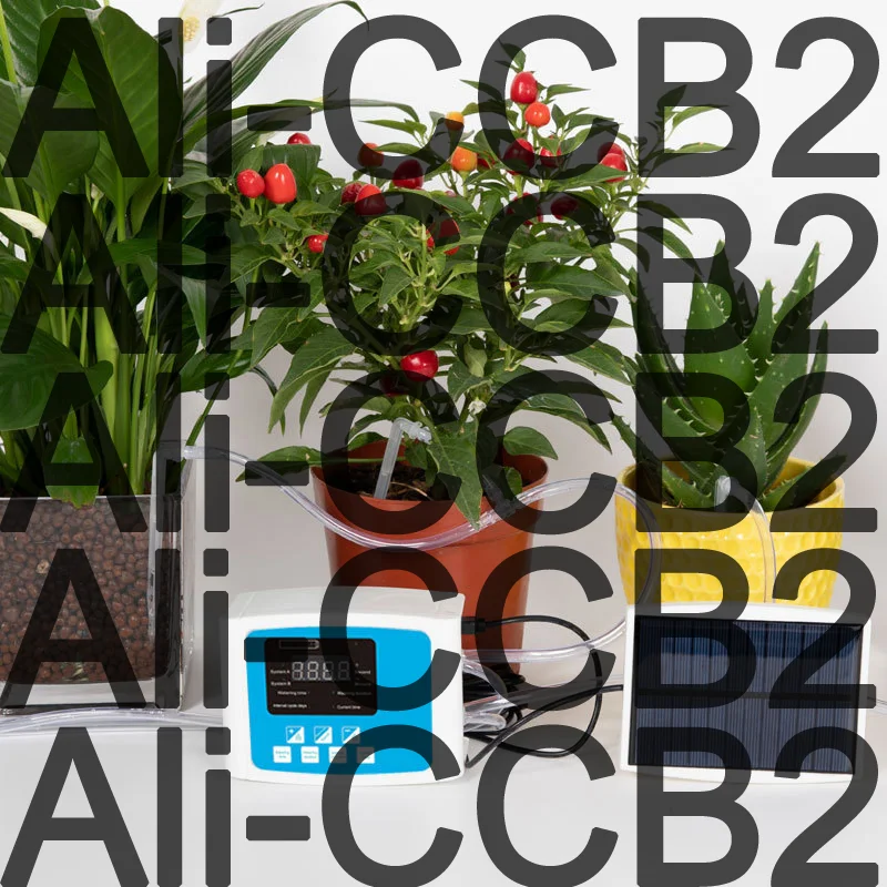 

Automatic Drip Irrigation Kit Rogrammable Water Timer Digital Display Solar Pump Watering System