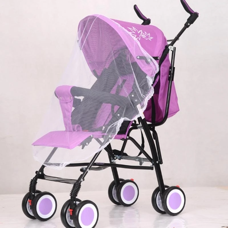 

QX2D Safe Children Stroller Mosquito Net Baby Pushchair Netting Stroller Accessories Mosquito Net for Stroller