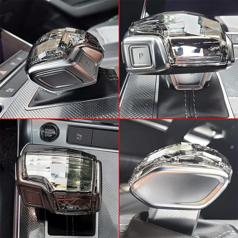 Crystal Gear Lever Shift Knob Cover Interior Trim For Audi LHD A4 A4L A5 RS6 RS7 A6 A6L A7 Q5L Q7 A8 A8L Q8 Car Accessories