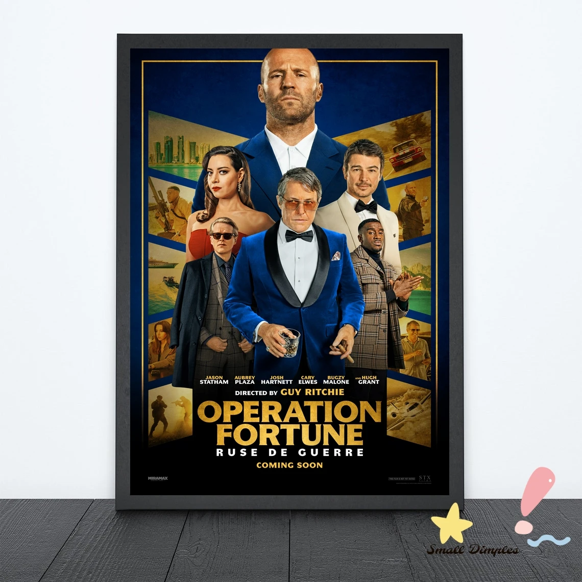 Operation Fortune Ruse Of War 2022 Classic Movie Poster Canvas Art Print Home Decoration Wall Painting ( No Frame )