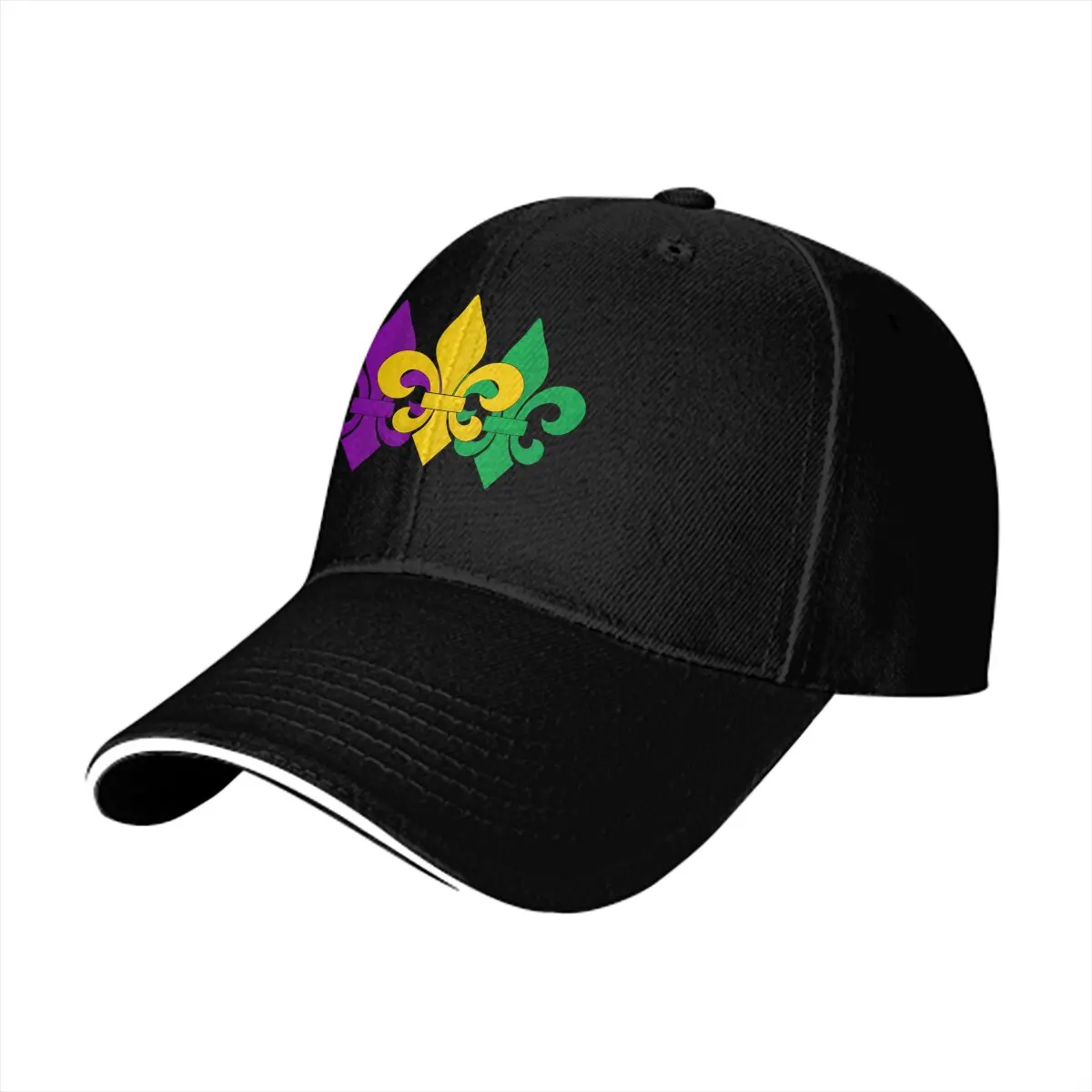 Mardi Gras Pattern Cap Baseball Cap Men Hats Women Visor Protection Snapback Fleur De Lis Caps