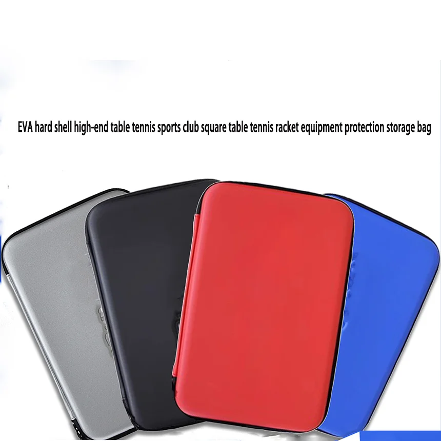 新しいEVAハードシェル高級卓球スポーツクラブスクエア卓球ラケット機器保護・収納バッグ