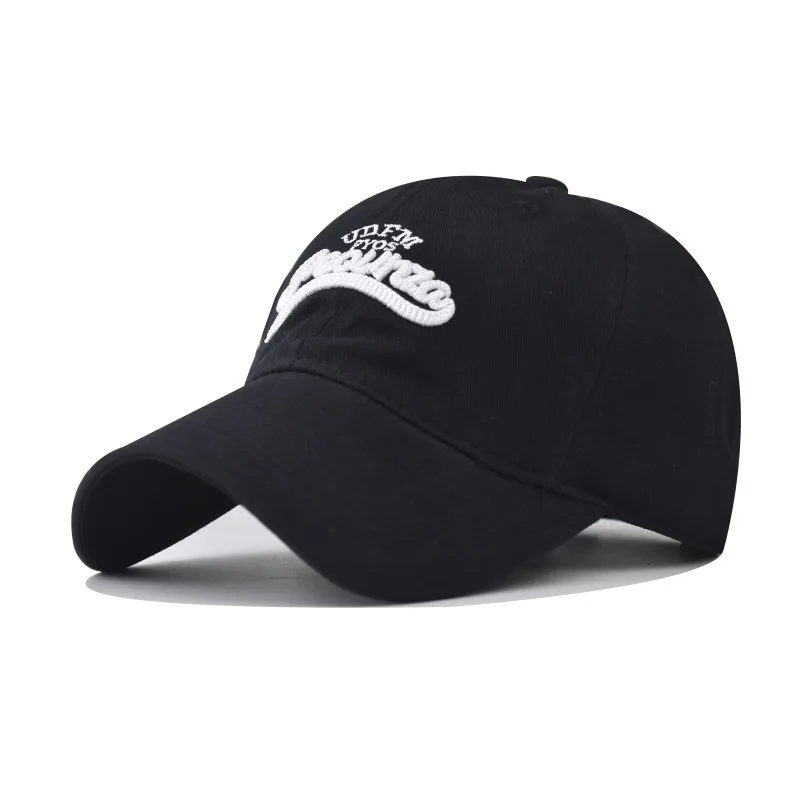 

Washed Cotton 3D Small Letter Embroidered Baseball Versatile Trendy Solid Color Classic Washed Cotton Golf Dad Hat