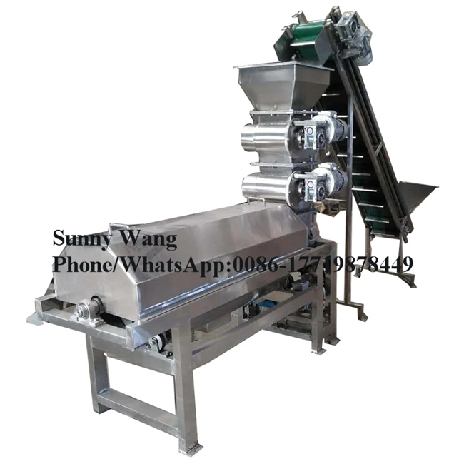 Peladora automática de Granada, 1-1,5 t/h, separador de Aril de Granada, máquina procesadora de jugo de Granada