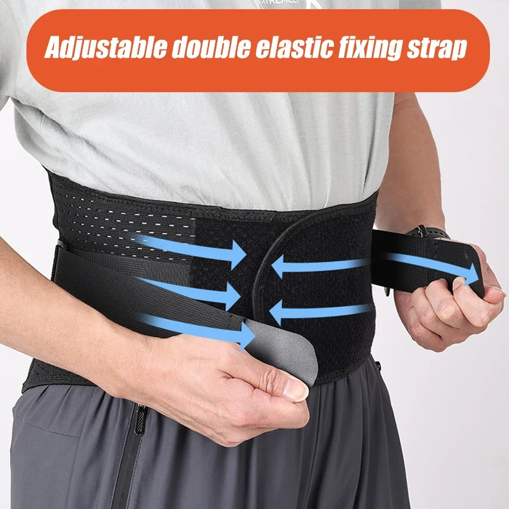 1 PCS Dual Adjustable Support Straps Lumbar Back Brace Immediate Lower Back Pain Relief for Home, Work, Herniated Disc, Sciatica