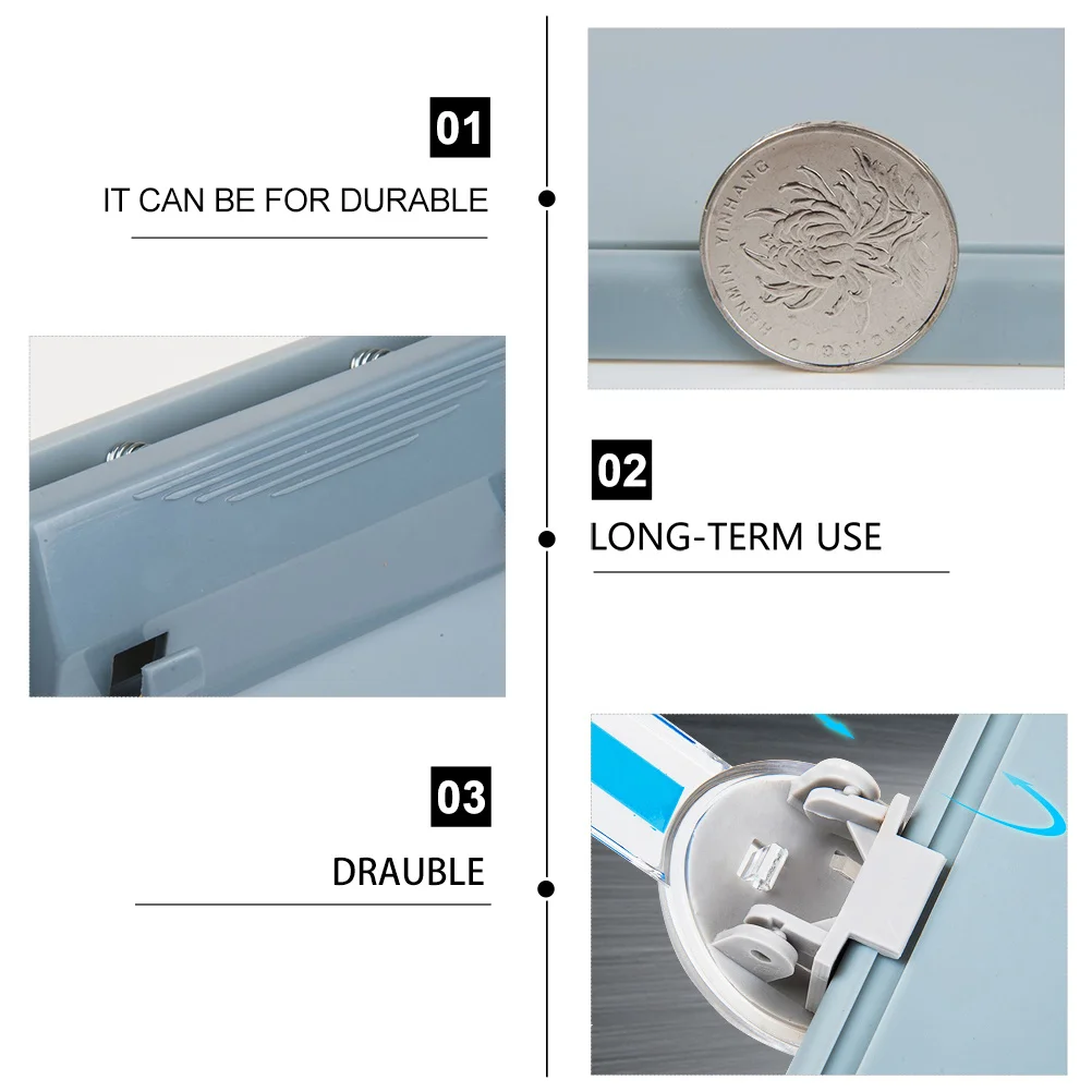 

Plastic Desktop Book Stand Light Grey Foldable Adjustable Reading Rack Document Holder Book Holder for Students Cooking