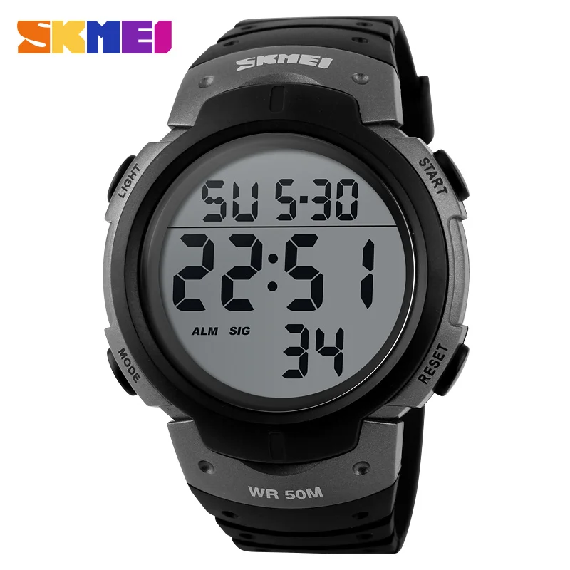 SKMEI New Electronic Clock Men Sports Watches Waterproof LED Digital Watch Man Chronos Countdown Men\'s Watch Relogio Masculino