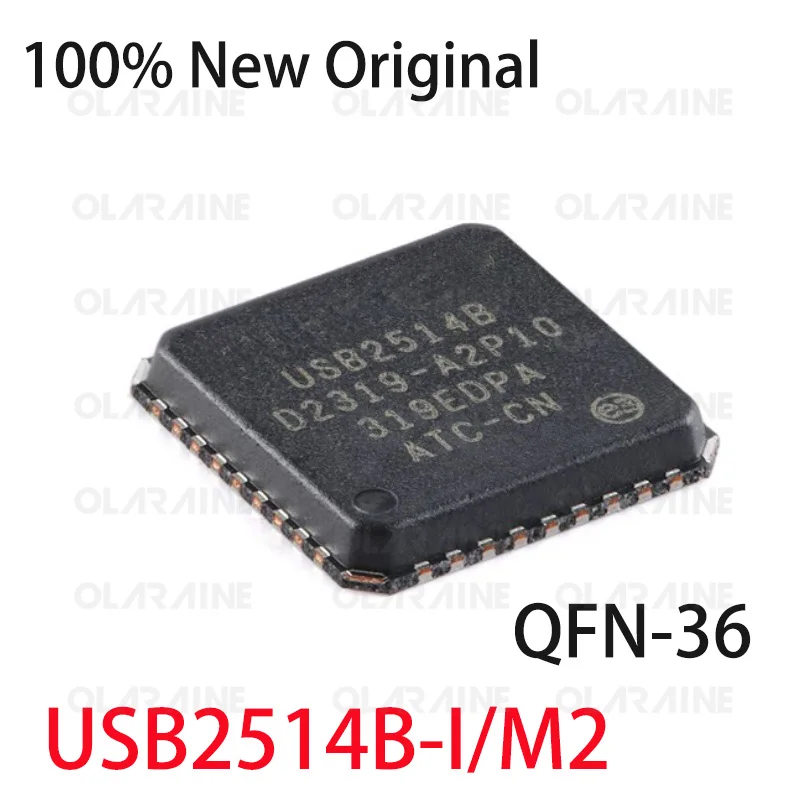 

1/5/10Pcs USB2514B-I/M2 QFN-36 USB 2.0 interface integrated circuit Data rate 480 Mb/s Voltage 3.6 V Current 70 mA