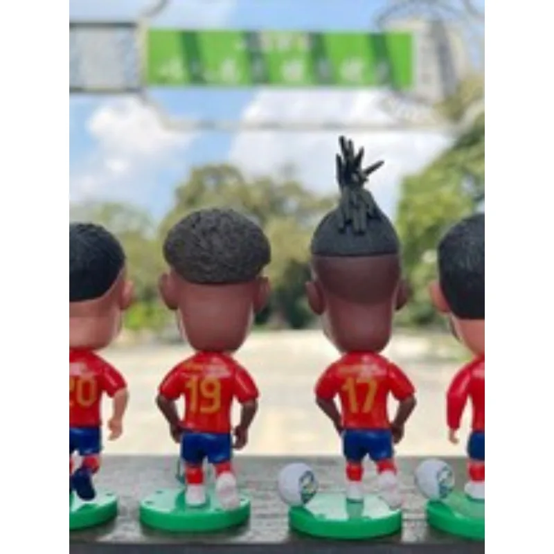 Ornement de fan de l'équipe nationale d'espagne, Mini Collection d'ornements Yamal Morata, personnages d'action mobiles, cadeaux de noël