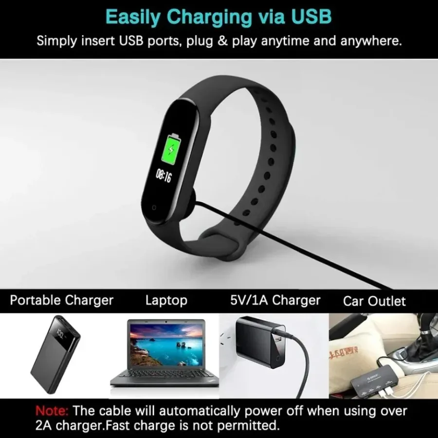 Magnetic Charger For Xiaomi Mi Band 8 7 6 5 4 3 USB Charging Cable for MiBand 2 Charging Cable Wire for Smart Bracelet Chargers - view 5