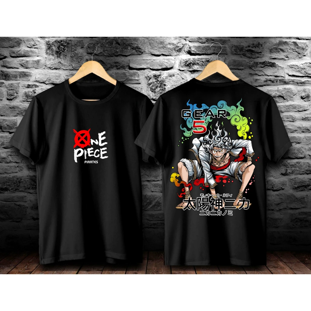 Kaos Anime Jepang Ukuran Besar ONE PIECE Kaos Pria Kaos Fashion Pria dan Wanita Kaos Streetwear