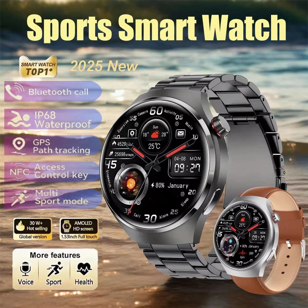 

2025 New Men Smart Watch GPS Watch S10 Pro GPS 360*360 HD Screen AMOLED Heart rate BT Call Health Monitoring Women Smartwatch