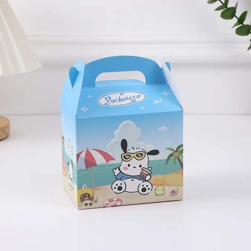 Kuromi Cinnamoroll Pokemon Cartoon Birthday Gift Box Packing Bag Anime Girl Heart Paper Bag Holiday Candy Kids Birthday Decor