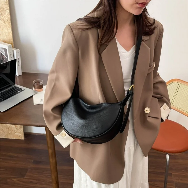 

Fashionable Ladies Leather Shoulder Bag Luxury Designer Crossbody Handbags Elegant Tote Messenger Purse Women's Classic