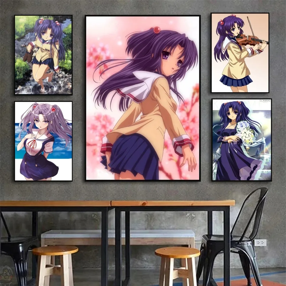 Ichinose Kotomi Anime CLANNAD Poster Wall Art Home Decor Room Decor Digital Painting Living Room Restaurant Kitchen Art