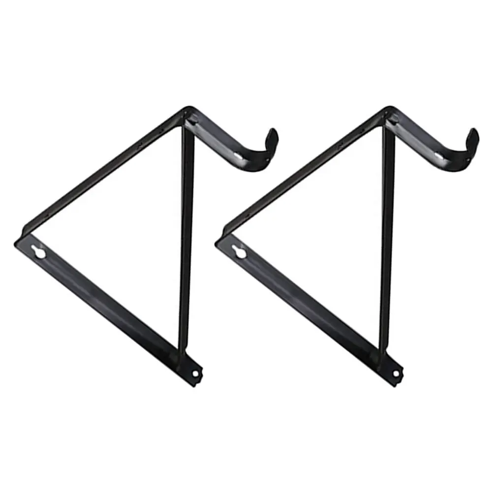 

2Pcs Wall Shelf Brackets Heavy Duty Metal Bracket Load Bearing Shelf Mount for Home Storage Shelves Closet Hanger Pole Brackets