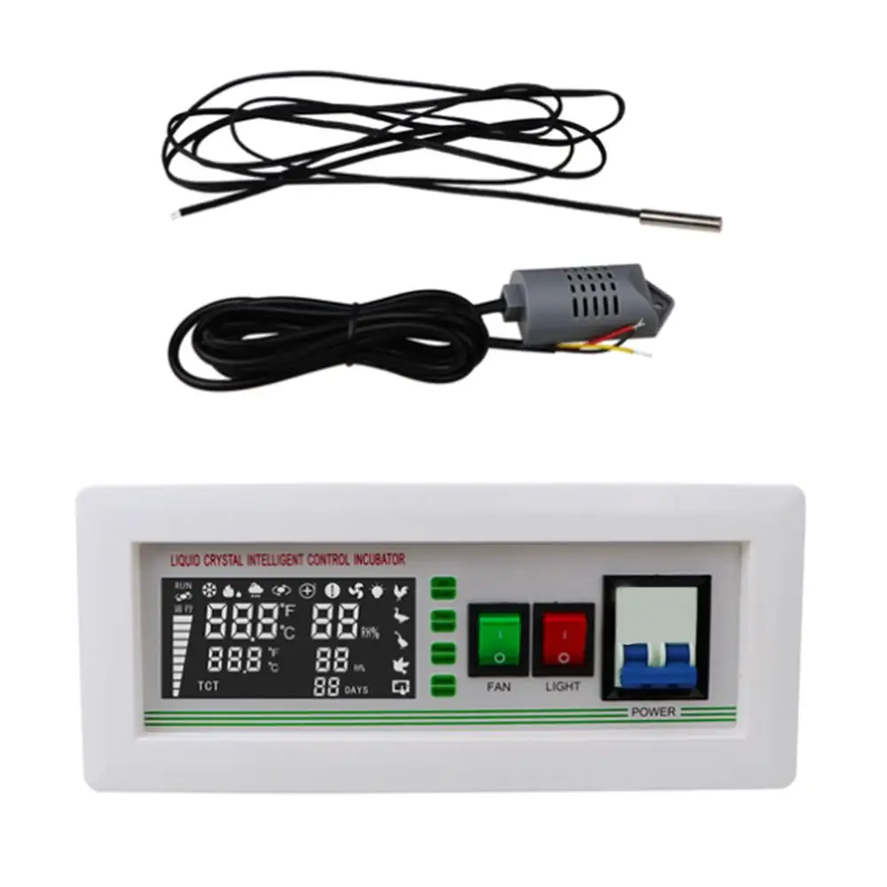 White Incubator Controller Customizable Incubation Modes Controller Temperature Controller Wide Temperature Range