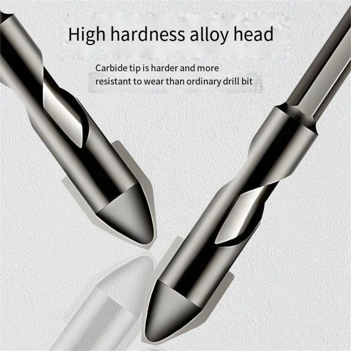 High-Strength Eccentric TwistDrill Bit, 8Pcs High Strength Oblique Head Eccentric Drill Bit, for Glass/Tile/Wood