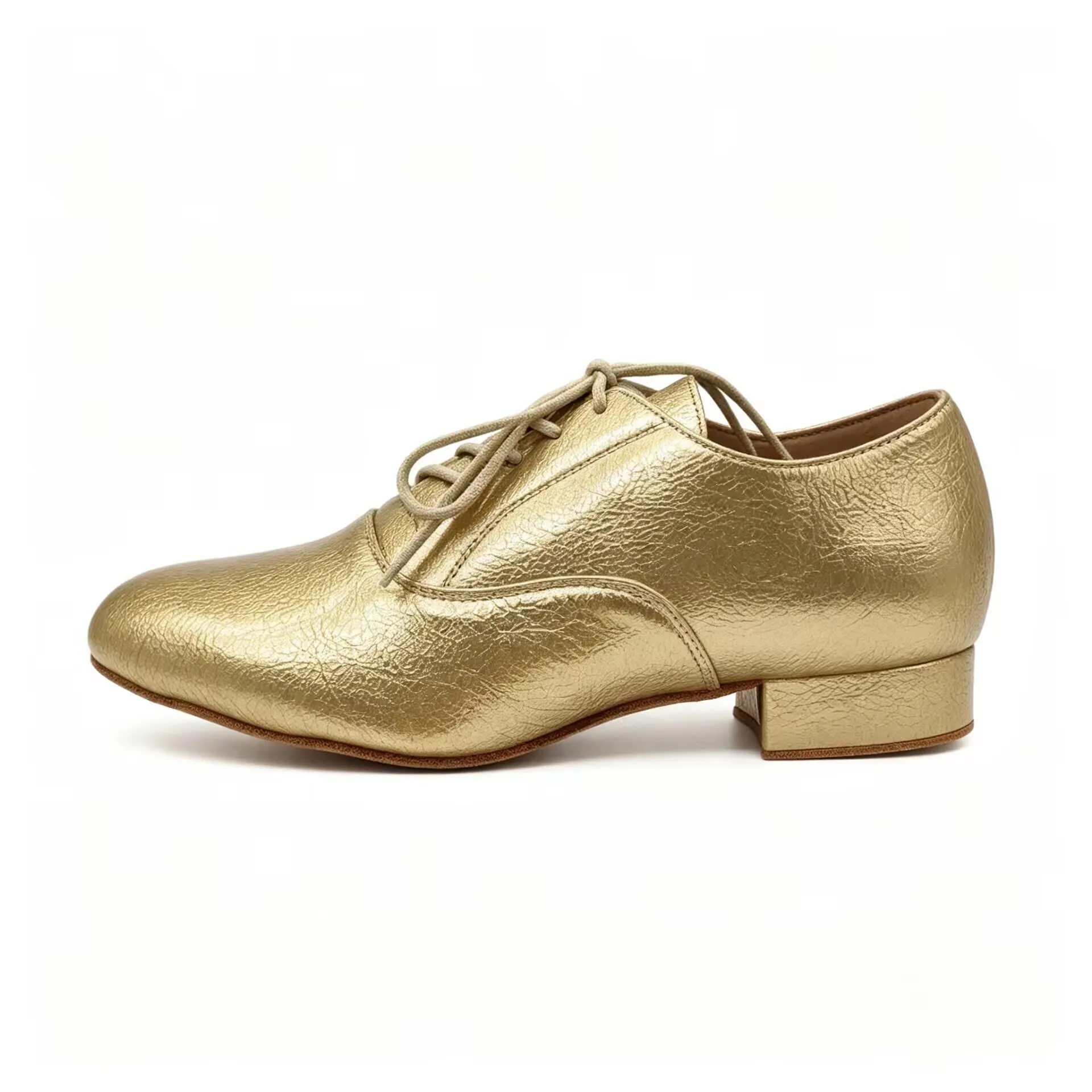 Practice Men Latin Dance Shoes Leather Suede Salsa Ballroom Shoes Blue 2.5cm Heeled Sneaker Party Dance Shoes Samba Chacha Shoes