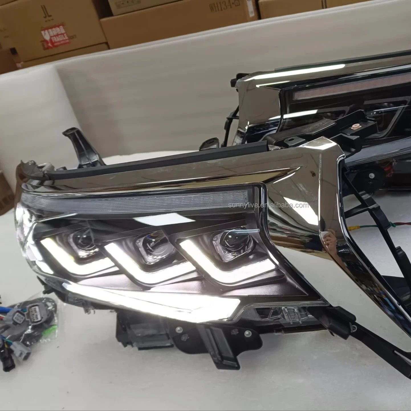 AirowLed Headlight For 2018 For Toyota Land Cruiser Prado GXL Wagon JS