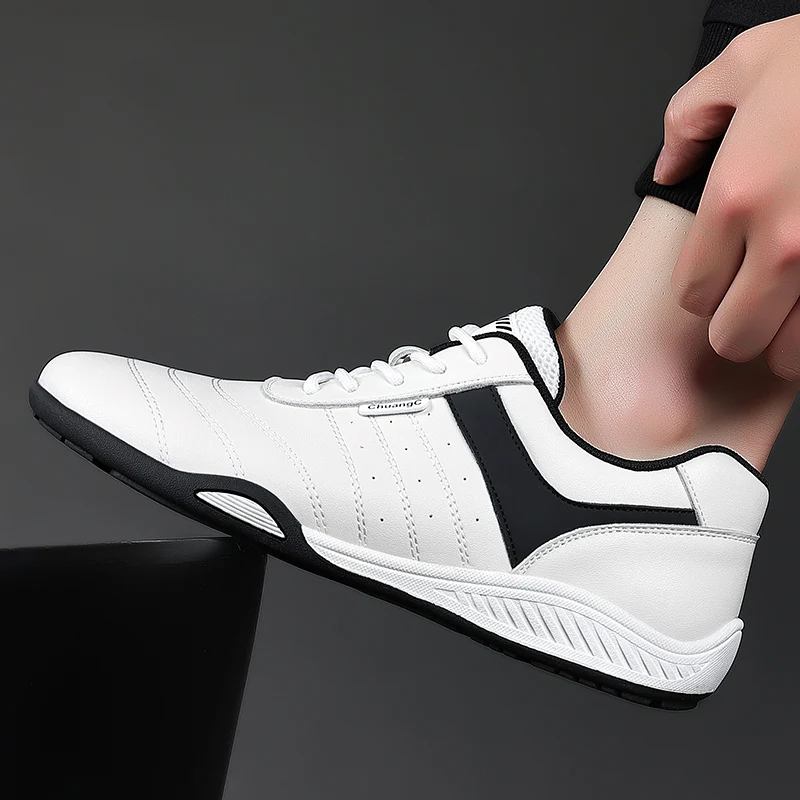 New Arrival Men's Shoes High-Quality Two-Layer Cowhide Fashion Casual Leather Sneakers
