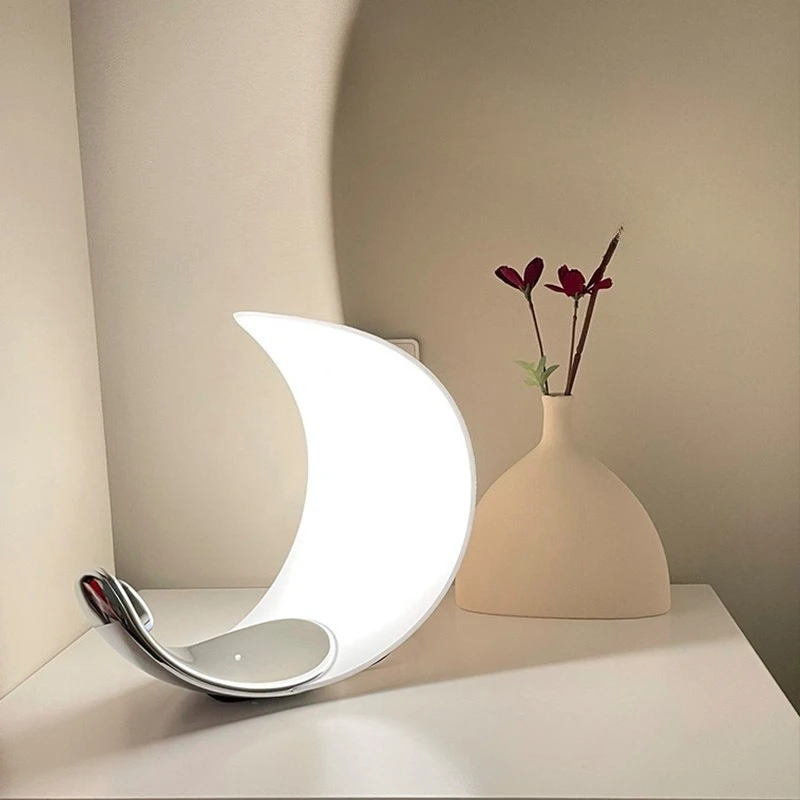 Moon table lamp Premium sense living room study atmosphere bedroom simple decoration bedside lamp