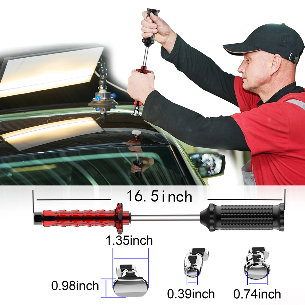 WOYO PDR100 Handhold Car Sheet Metal Tools Paintless Cold Glue Dent Repair Pulling Kit Dents Hail Pits PDR Tools