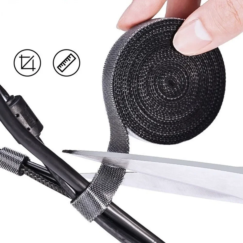 Efficient Cable Management Solution 1m Cable Tie Suitable For Network And Computer Cables Black/Blue/Red/White/Yellow